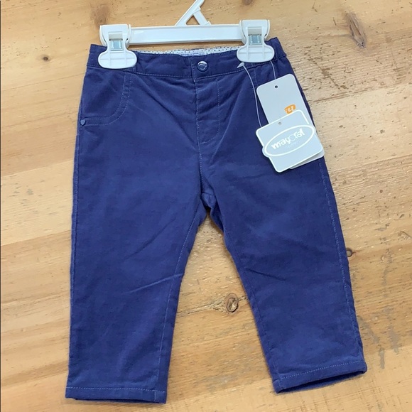 Blue corduroy baby pants - Picture 1 of 6
